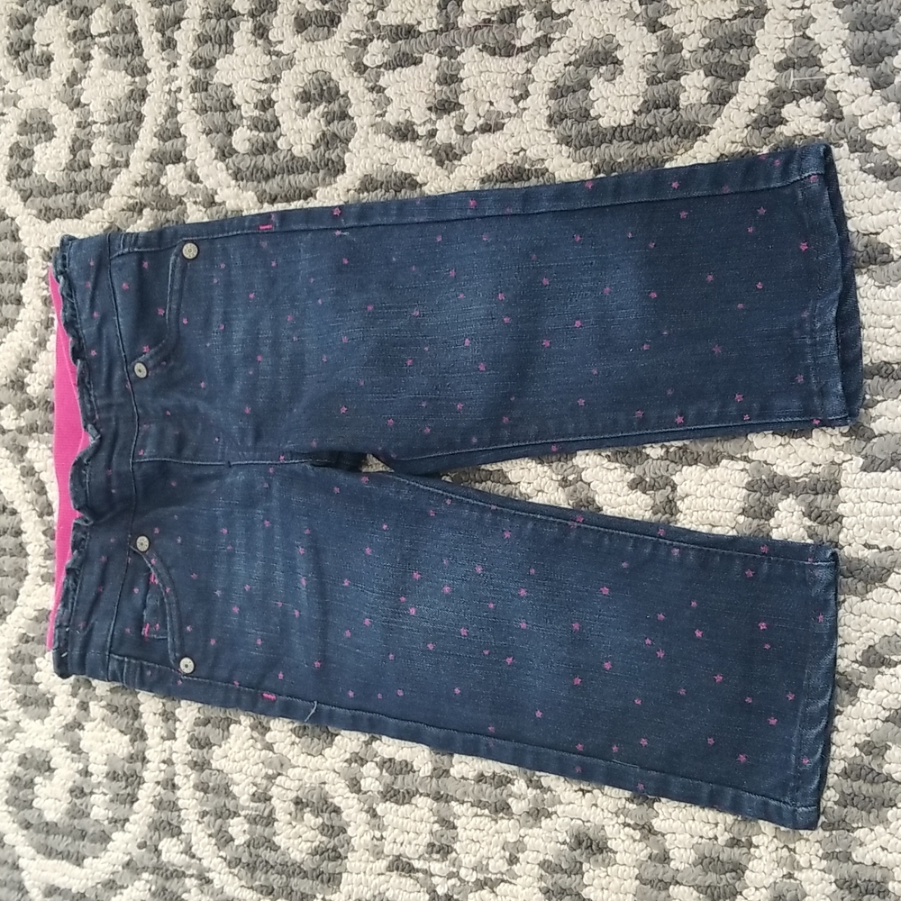 (18M) Levi's Slim Straight Star Print Jeans Denim Rodeo Cowgirl Preppy